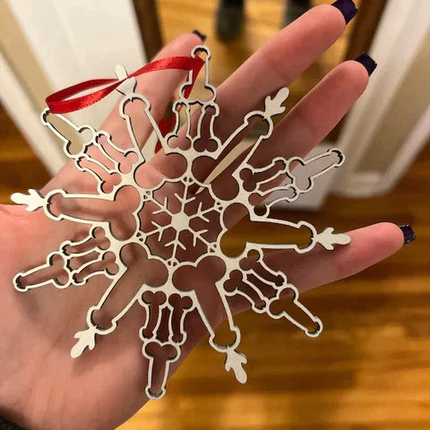 CozyCazza™ Weiner Snowflake Ornament